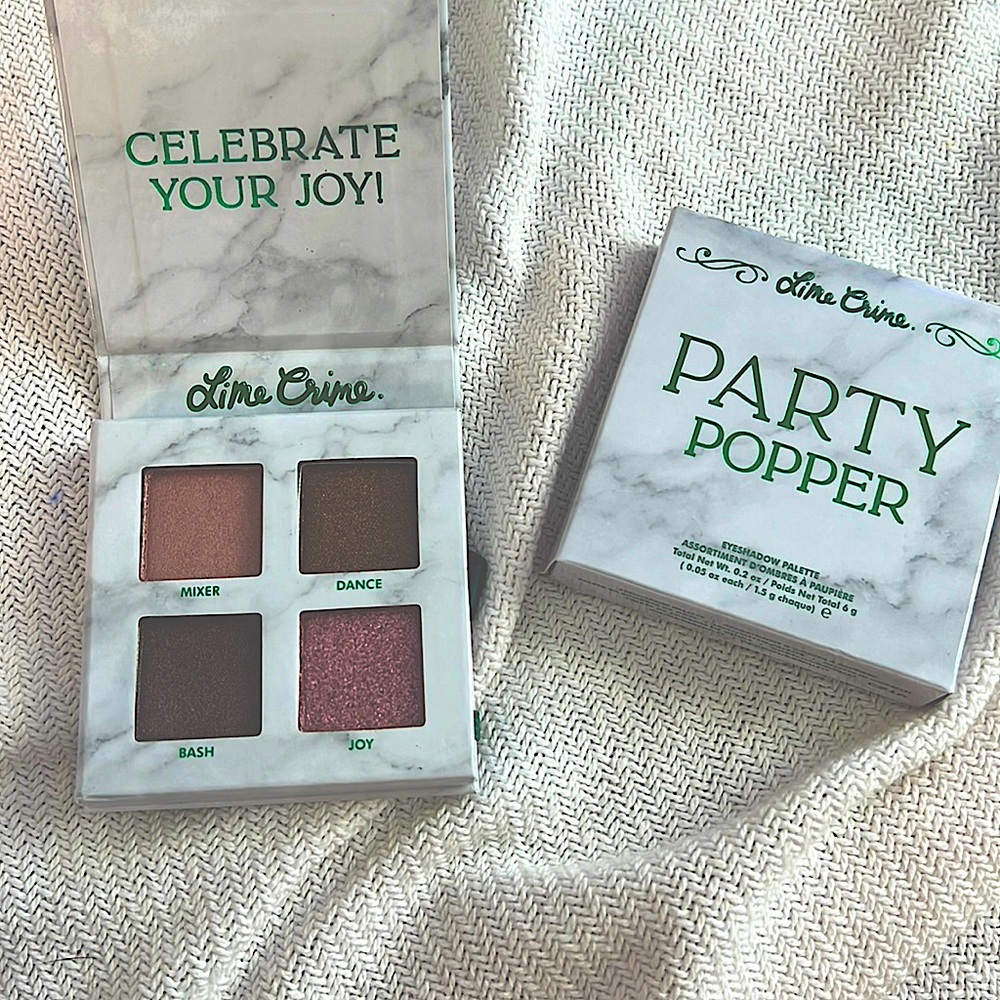 NIB Lime Crime Party Popper Eyeshadow Palette